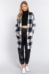 CCWHOLESALECLOTHING Front Open Jacquard Sweater Cardigan - DS OUTERWEAR