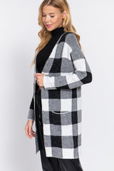 CCWHOLESALECLOTHING Front Open Jacquard Sweater Cardigan - DS OUTERWEAR