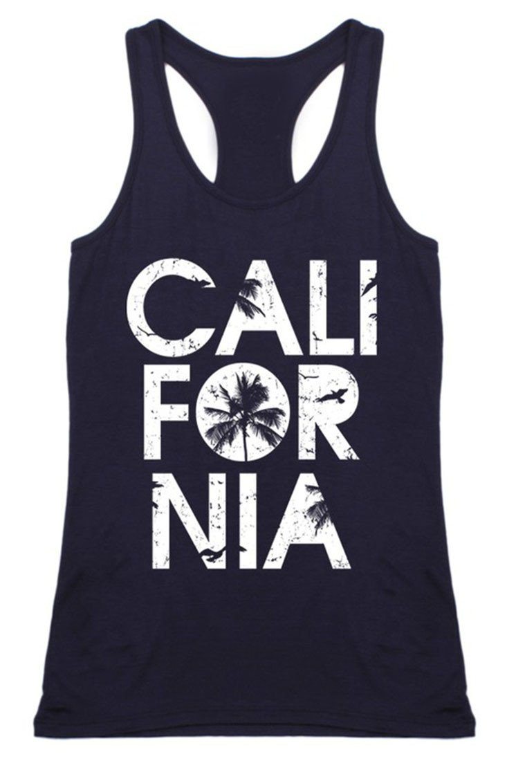 Niobe Clothing California Racerback Tank Top - g_tanktops