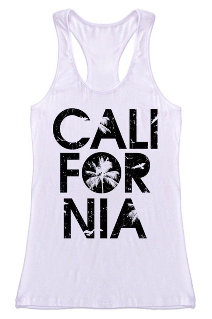 Niobe Clothing California Racerback Tank Top - g_tanktops