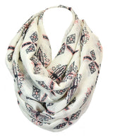 Niobe Clothing Tribal Aztec Design Infinity Loop Scarf - Scarves