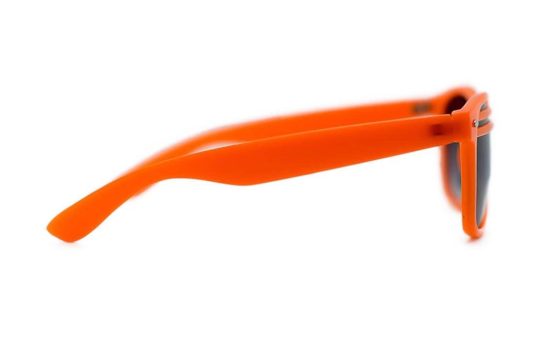 Niobe Clothing Unisex Beach Party Double Stripe Plastic Wayfarer Sunglasses - Sunglasses