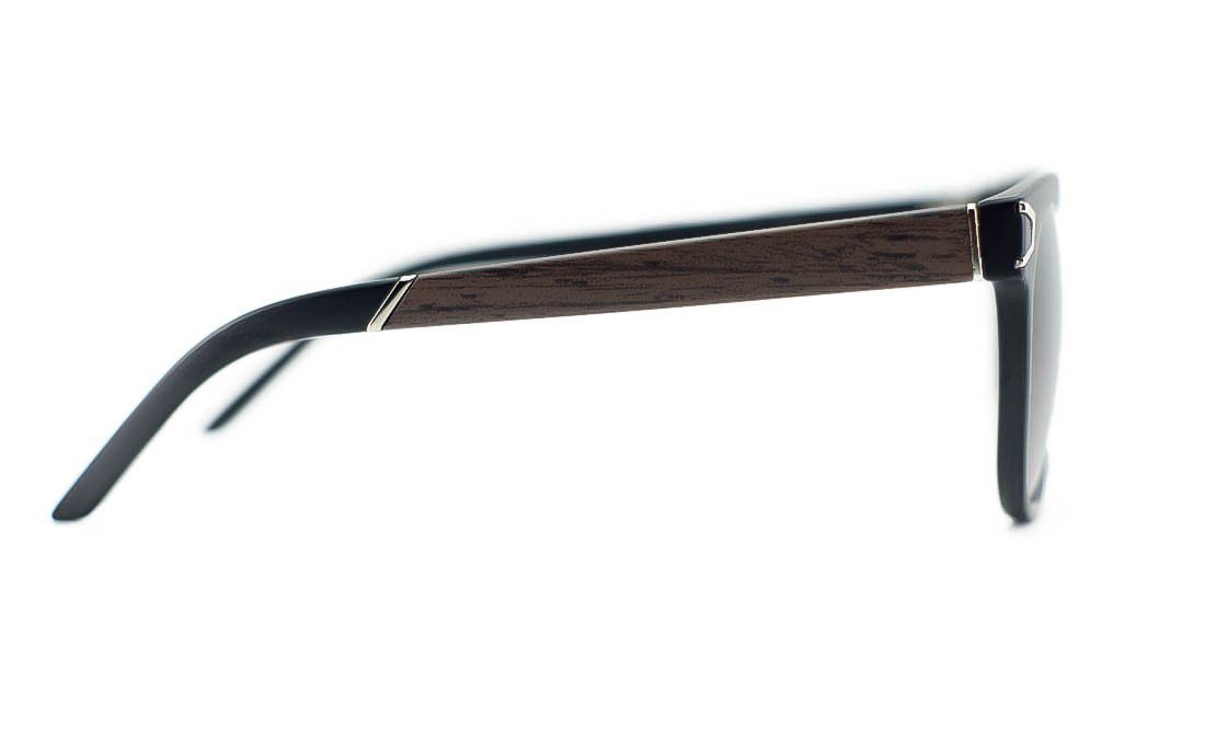 Niobe Clothing Unisex Wayfarer Wood Print Metal Accent Sunglasses - Sunglasses