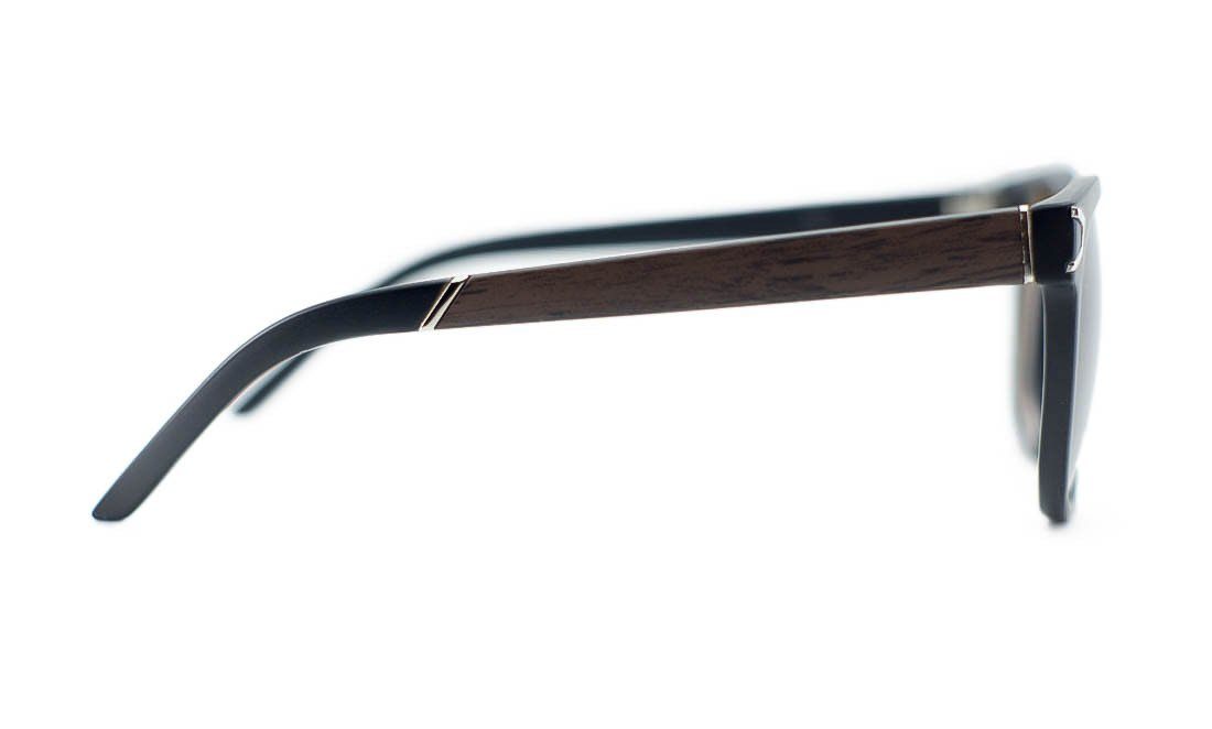 Niobe Clothing Unisex Wayfarer Wood Print Metal Accent Sunglasses - Sunglasses
