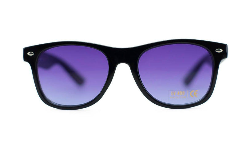 Unisex Black Wayfarer Frames with Assorted Colored Lens Sunglasses- Niobe Clothing