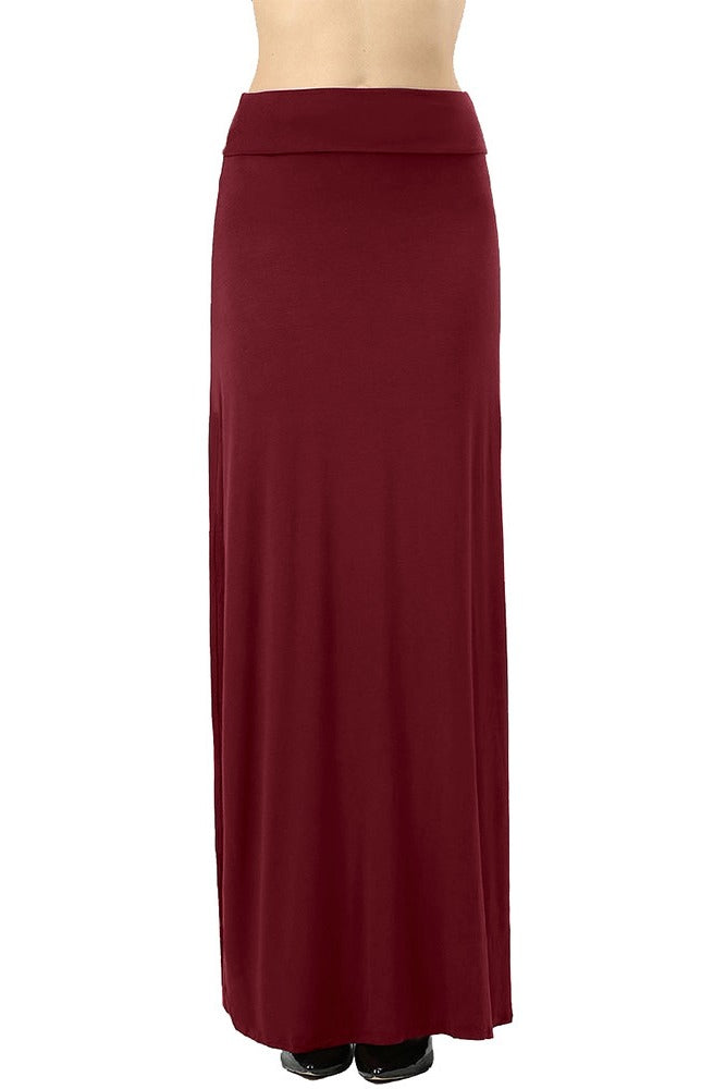 Zenana Draped Rayon Maxi Skirt - Skirts sb_bottoms