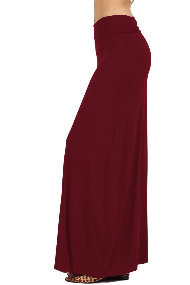 Zenana Draped Rayon Maxi Skirt - Skirts sb_bottoms