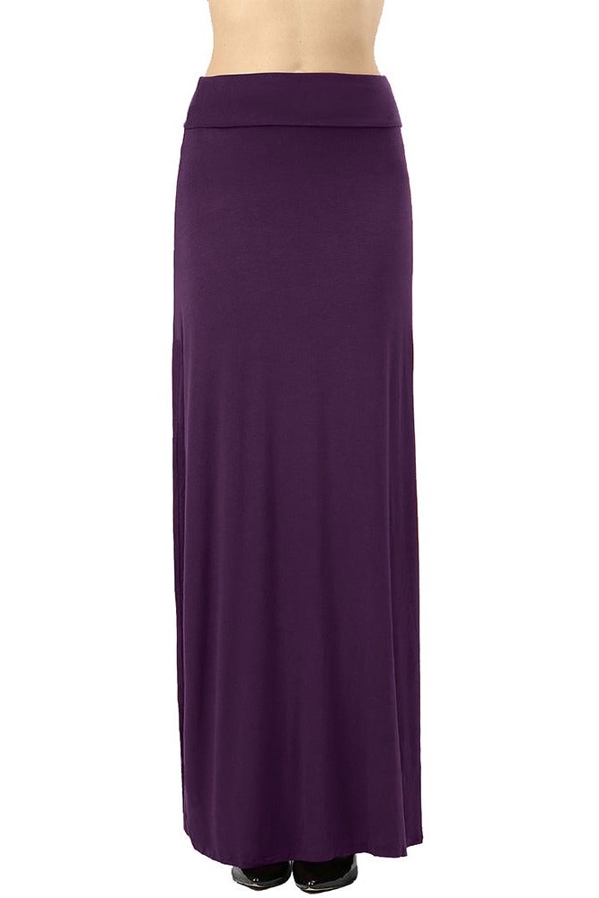 Zenana Draped Rayon Maxi Skirt - Skirts sb_bottoms