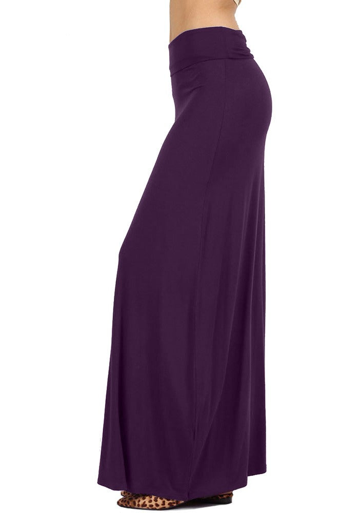 Zenana Draped Rayon Maxi Skirt - Skirts sb_bottoms