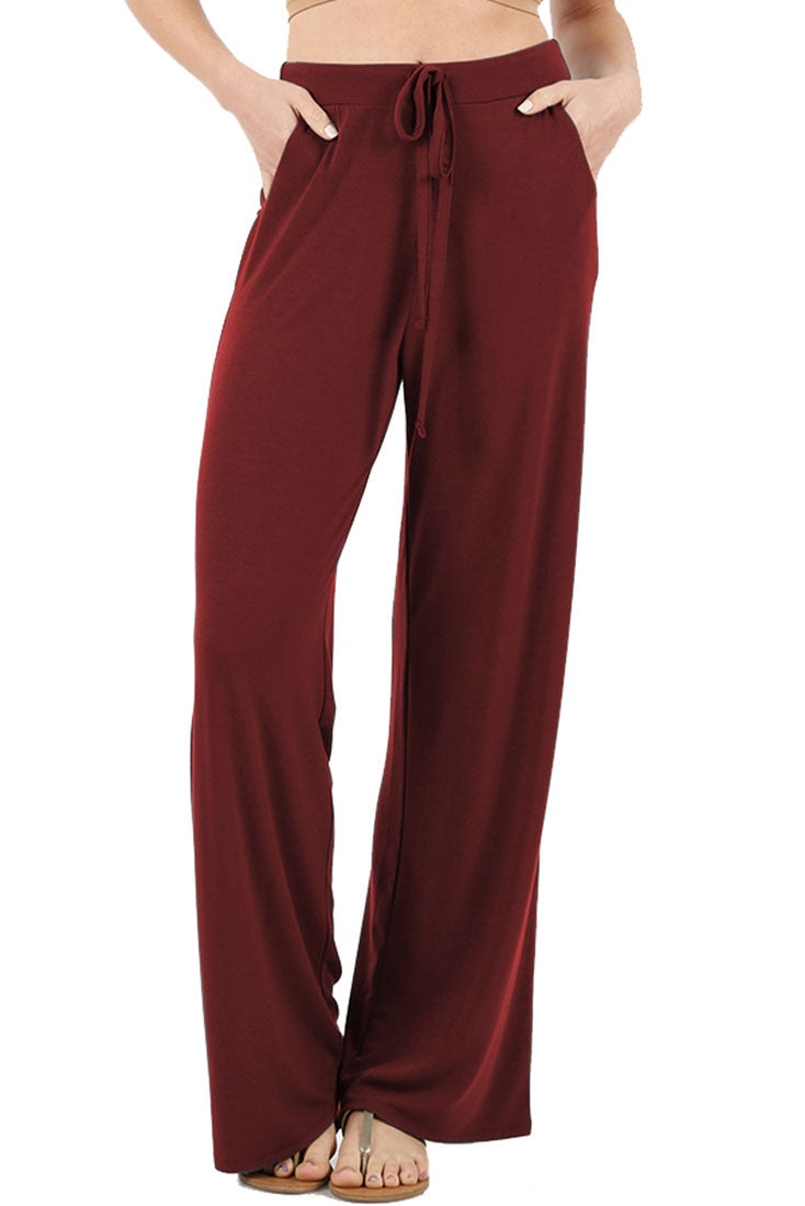 Zenana Casual Loose Fit Comfortable Lounge Pajama Pants - sb_bottoms
