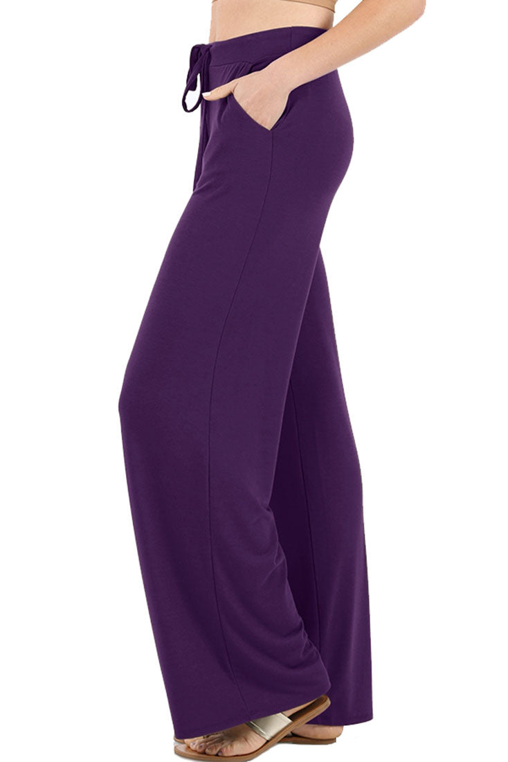 Zenana Casual Loose Fit Comfortable Lounge Pajama Pants - sb_bottoms