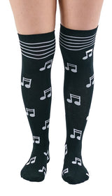 K. Bell Musical Notes Knee High Socks - Socks