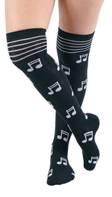 K. Bell Musical Notes Knee High Socks - Socks