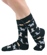 K. Bell Cats Crew Socks - Socks