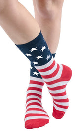 K. Bell American Flag Crew Socks - Socks