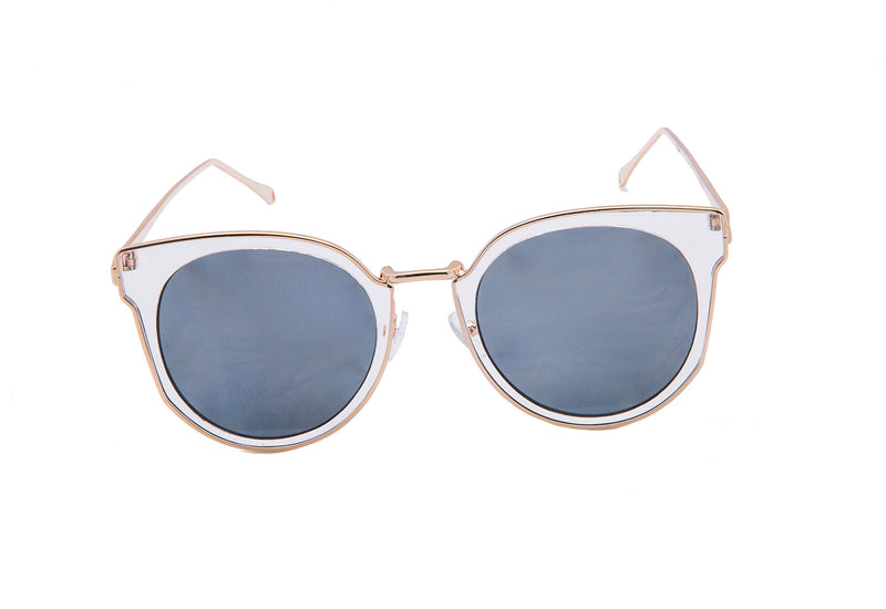 Oversized "Katherine" Cat Eye Sunglasses in Gold Frame Sunglasses- Niobe Clothing