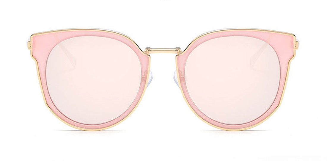 Niobe Clothing Oversized "Katherine" Cat Eye Sunglasses in Gold Frame - Sunglasses