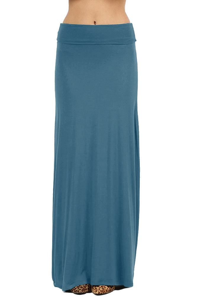 Zenana Draped Rayon Maxi Skirt - Skirts sb_bottoms