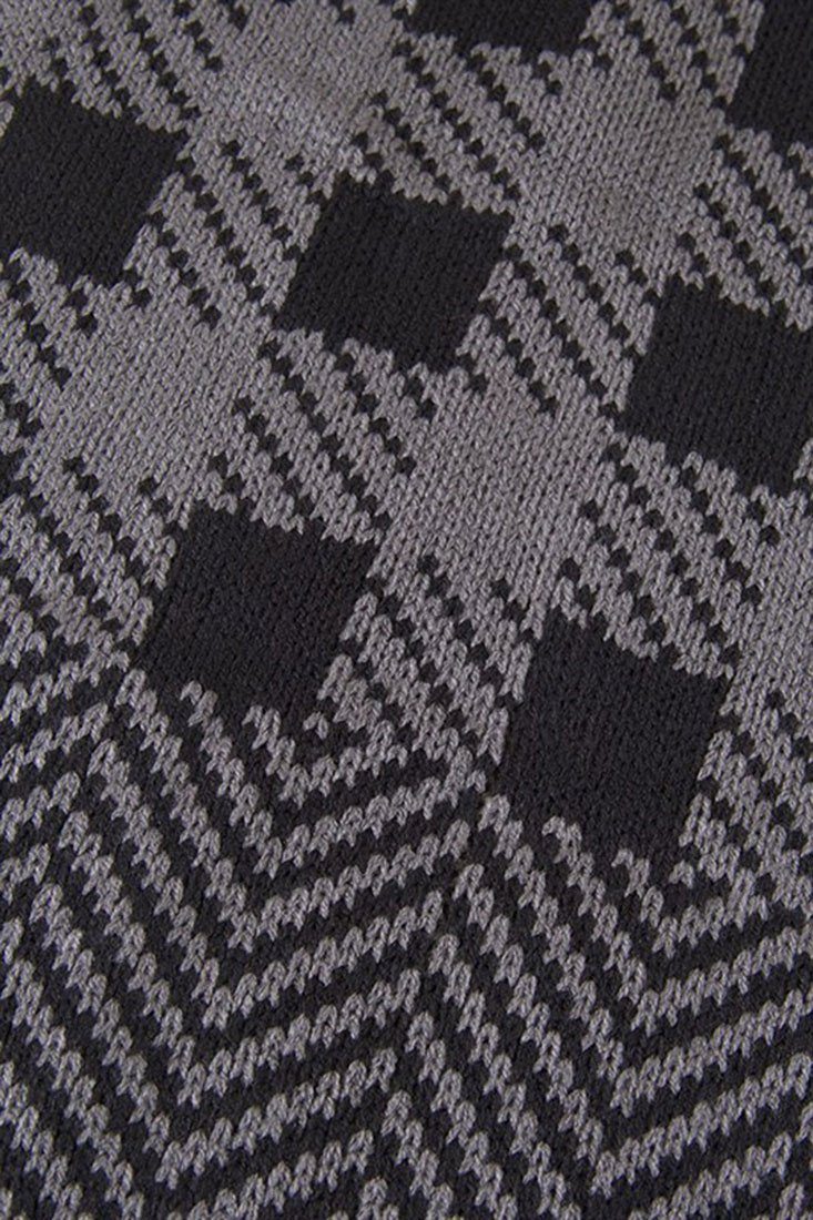 Soft Classic Grey Chevron Pattern Infinity Loop Scarf Scarves- Niobe Clothing