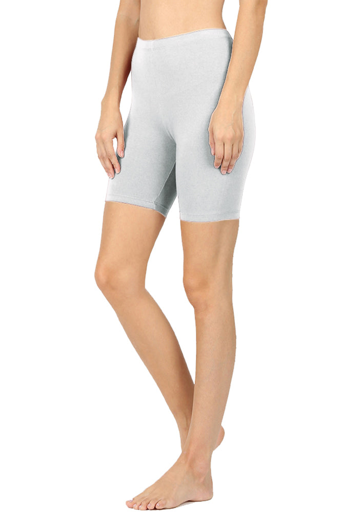 Zenana Cotton Running Biker Shorts - Legging Shorts sb_bottoms