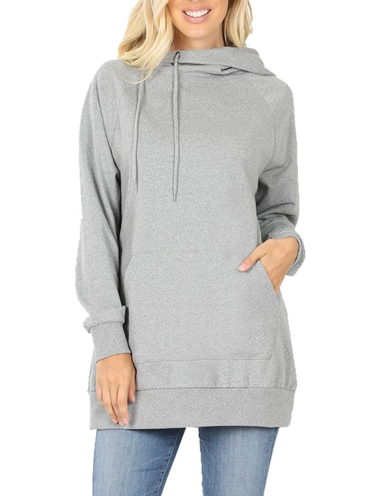 Zenana Pullover Sweater with Side Tie - Sweatshirts sb_outerwear