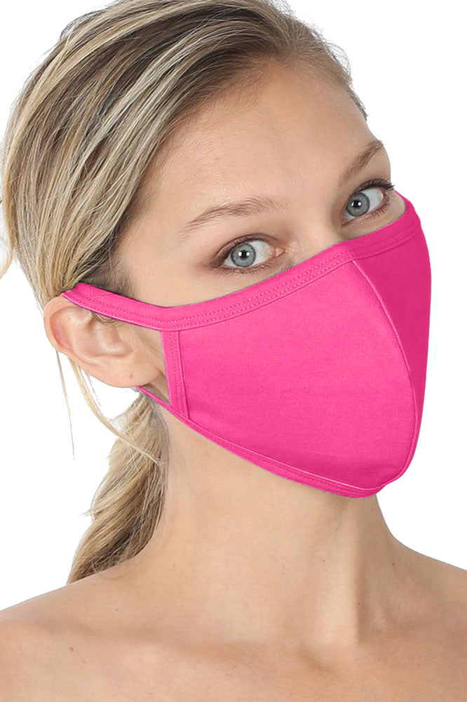 Niobe Clothing Unisex Reusable Cotton Cloth Face Mask w/ Filter Pocket - Fashion Face Masks Face Mask