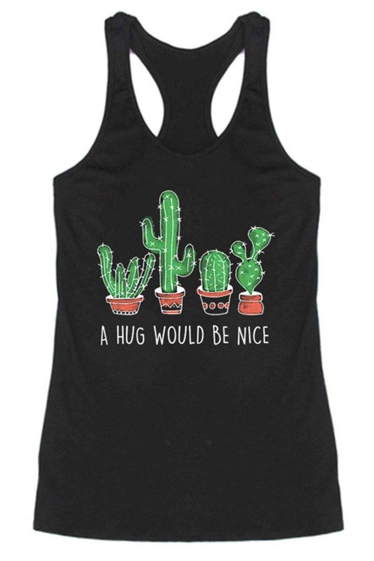 Niobe Clothing A Hug Would Be Nice Racerback Tank Top - Tank Tops g_tanktops