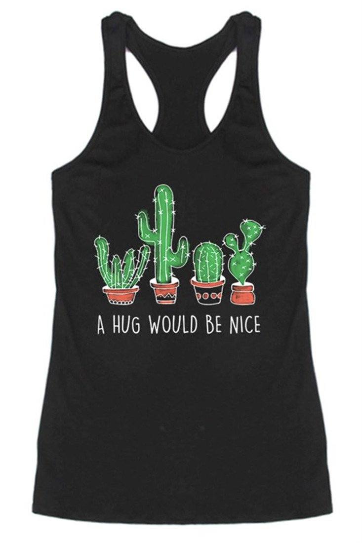 A Hug Would Be Nice Racerback Tank Top Tops- Niobe Clothing