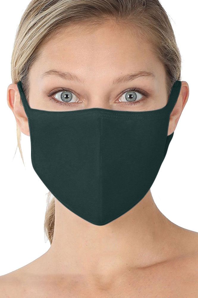 Niobe Clothing Unisex Reusable Cotton Cloth Face Mask w/ Filter Pocket - Fashion Face Masks Face Mask