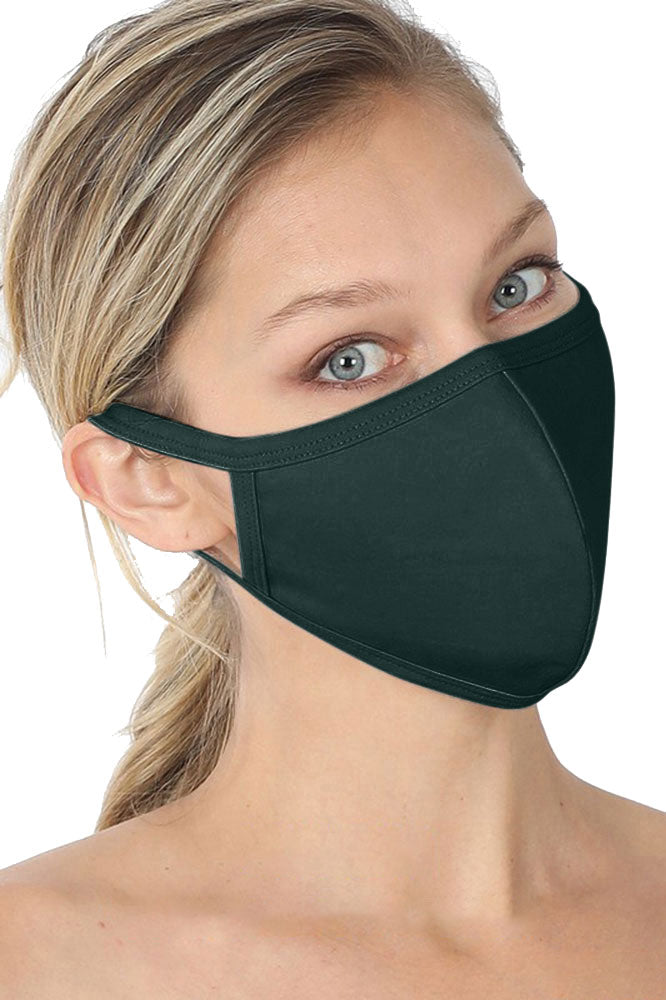 Niobe Clothing Unisex Reusable Cotton Cloth Face Mask w/ Filter Pocket - Fashion Face Masks Face Mask
