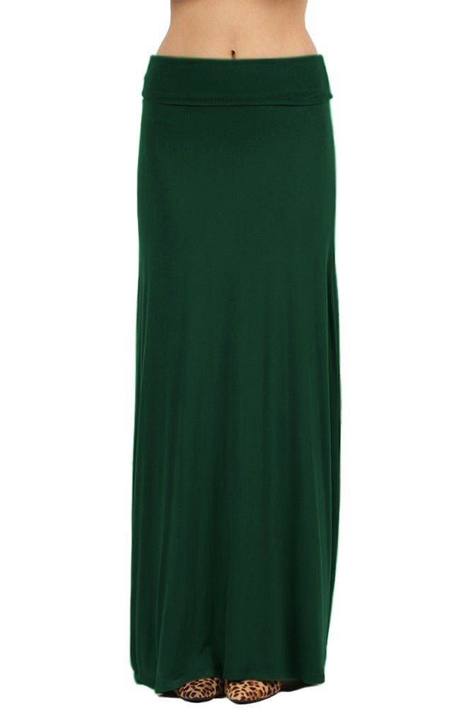 Zenana Draped Rayon Maxi Skirt - Skirts sb_bottoms