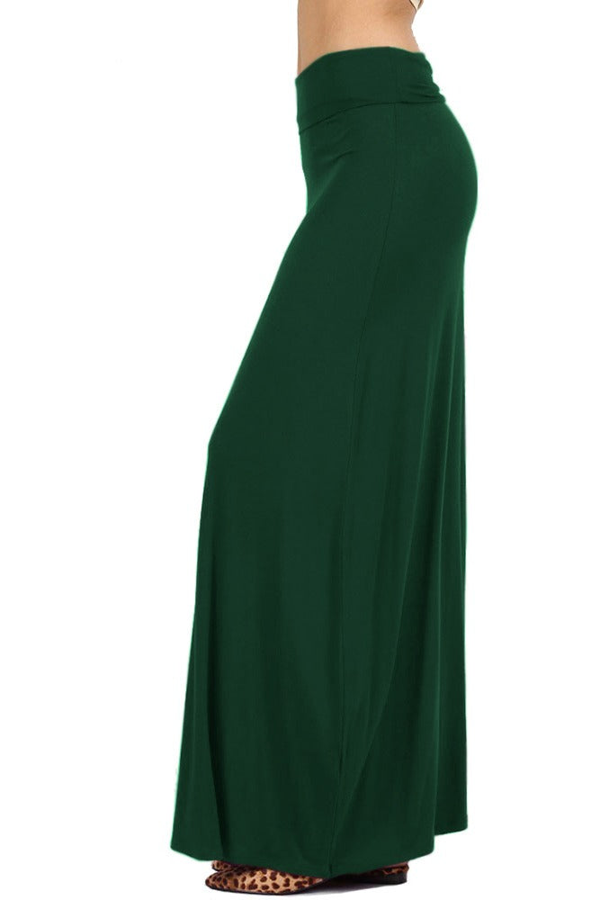 Zenana Draped Rayon Maxi Skirt - Skirts sb_bottoms