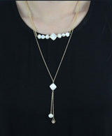 Fates Will Allow Necklace in Pearl and Gold Necklace- Niobe Clothing