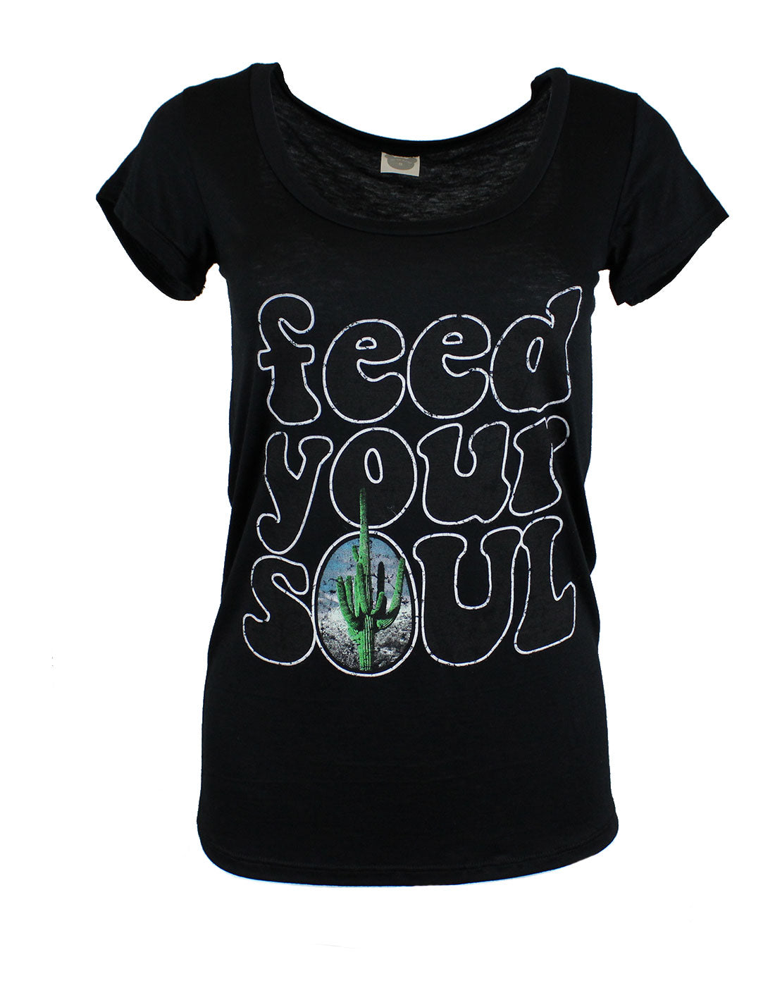Niobe Clothing Feed Your Soul Scoop Neck Shirt - T-Shirts g_shirts