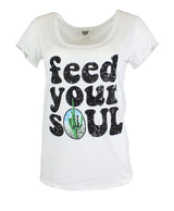 Feed Your Soul Scoop Neck Shirt Tops- Niobe Clothing