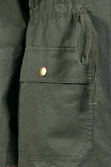 Niobe Clothing Mid Length Utility Jacket in Navy - Jackets