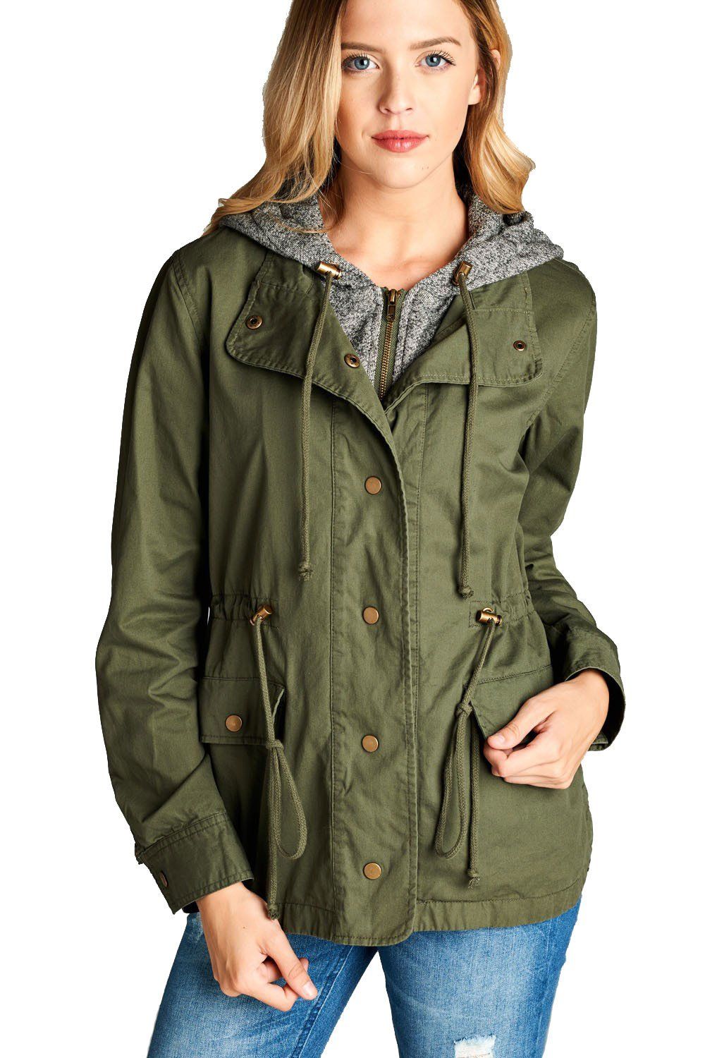 Niobe Clothing Terry Hood Layered Utility Jacket - sb_outerwear