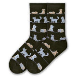 K. Bell Cats Crew Socks - Socks