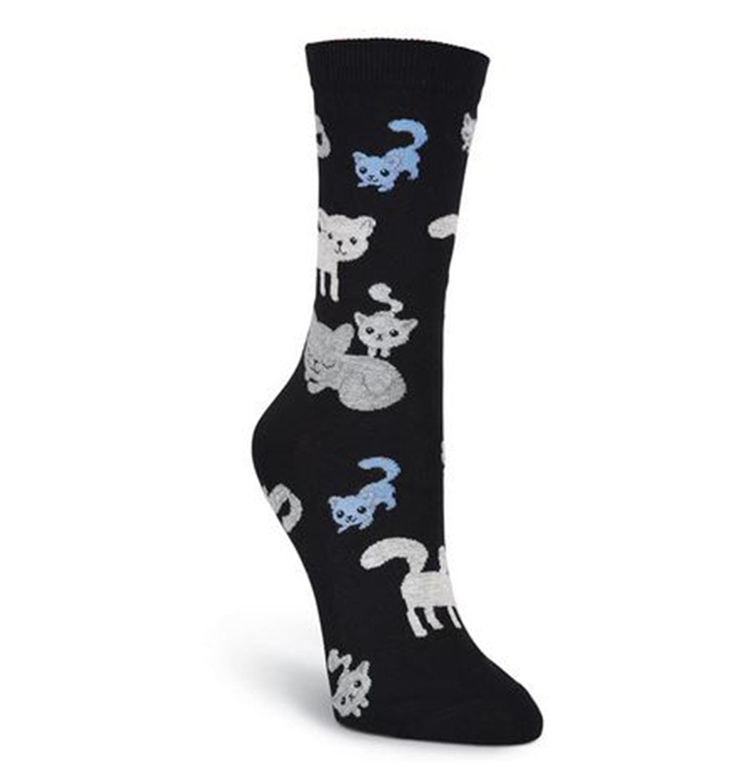 K. Bell Kitty Cats Crew Socks - Socks