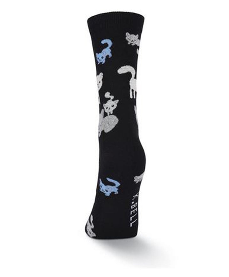 K. Bell Kitty Cats Crew Socks - Socks