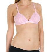 Niobe Clothing Full Lace Semi Sheer Thin Band Bralette - Bras