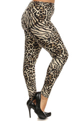 Niobe Clothing Leopard Tiger Design Plus Size Leggings - leggings