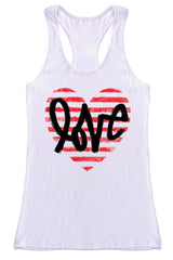 Niobe Clothing Modern Love Racerback Tank Top - Tops