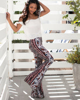 Niobe Clothing Boho Bell Bottom with Flared Leg - pants