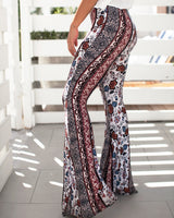 Niobe Clothing Boho Bell Bottom with Flared Leg - pants