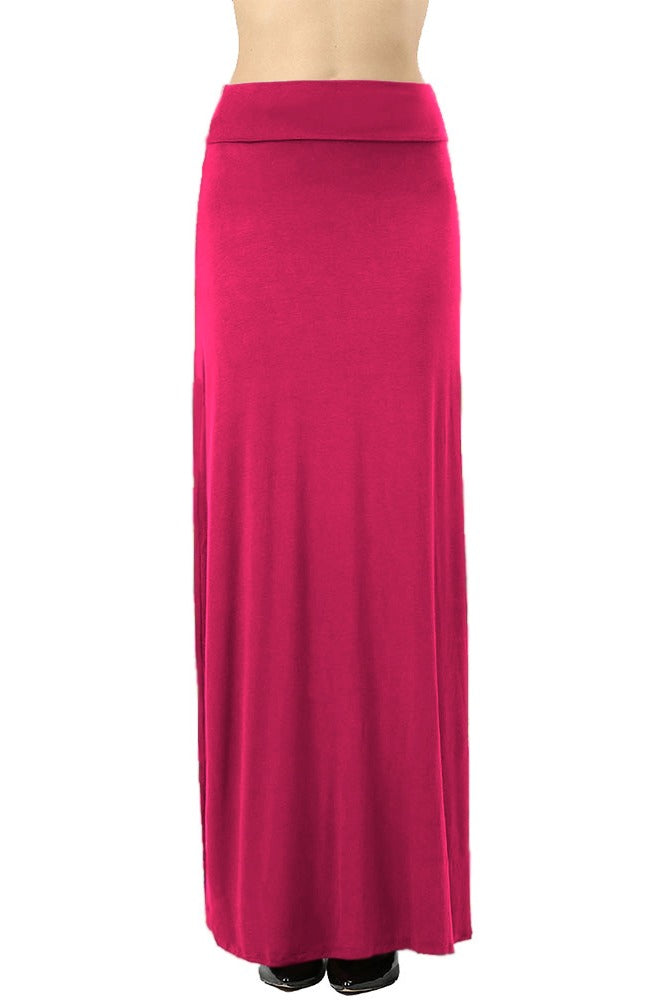 Zenana Draped Rayon Maxi Skirt - Skirts sb_bottoms