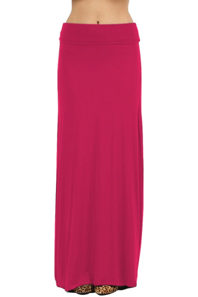 Zenana Draped Rayon Maxi Skirt - Skirts sb_bottoms