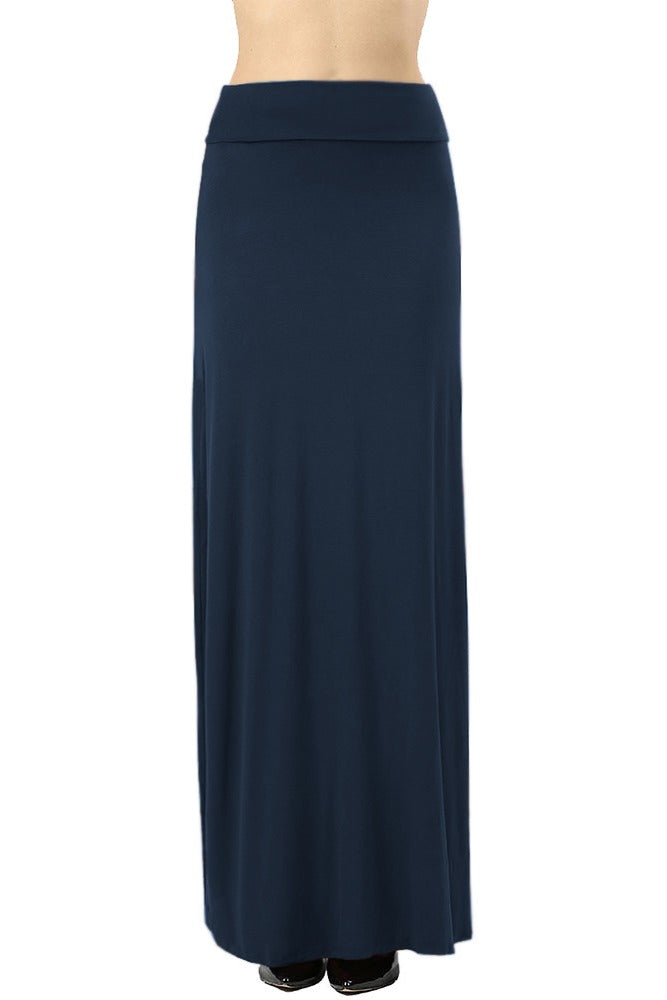 Zenana Draped Rayon Maxi Skirt - Skirts sb_bottoms