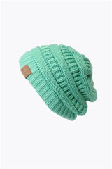 C.C. Unisex Soft Stretch Knit Slouchy Beanie (Mint) - Hats