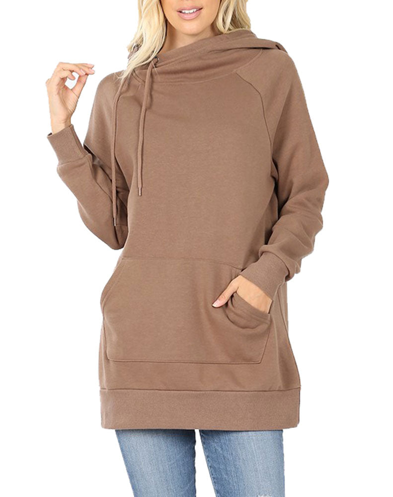 Zenana Pullover Sweater with Side Tie - Sweatshirts sb_outerwear